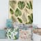 Designart - Tropical Leaf Of Monstera V - Farmhouse Print on Natural Pine Wood